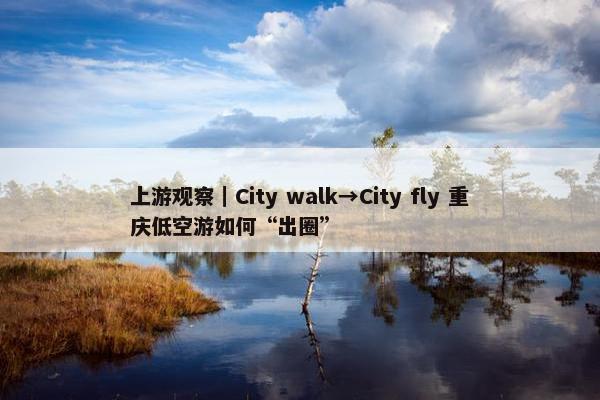 上游观察｜City walk→City fly 重庆低空游如何“出圈”