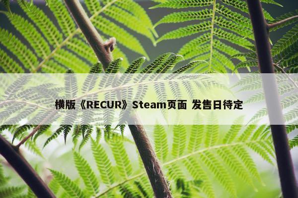 横版《RECUR》Steam页面 发售日待定