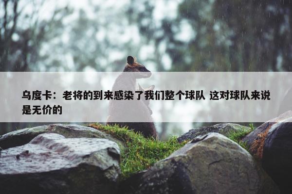 乌度卡：老将的到来感染了我们整个球队 这对球队来说是无价的