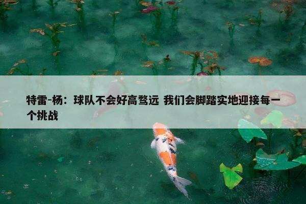 特雷-杨：球队不会好高骛远 我们会脚踏实地迎接每一个挑战