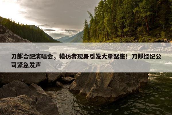 刀郎合肥演唱会，模仿者现身引发大量聚集！刀郎经纪公司紧急发声