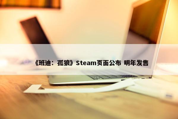 《班迪：孤狼》Steam页面公布 明年发售