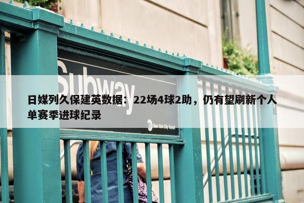 日媒列久保建英数据：22场4球2助，仍有望刷新个人单赛季进球纪录