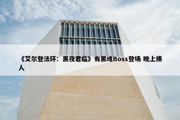 《艾尔登法环：黑夜君临》有黑魂Boss登场 晚上揍人