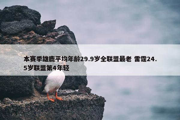 本赛季雄鹿平均年龄29.9岁全联盟最老 雷霆24.5岁联盟第4年轻