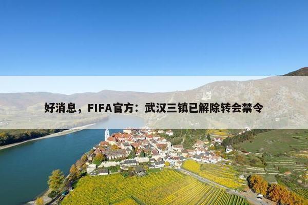 好消息，FIFA官方：武汉三镇已解除转会禁令