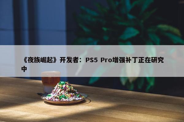 《夜族崛起》开发者：PS5 Pro增强补丁正在研究中