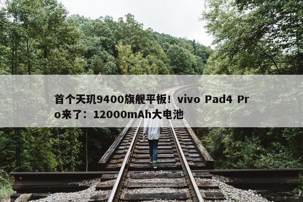 首个天玑9400旗舰平板！vivo Pad4 Pro来了：12000mAh大电池