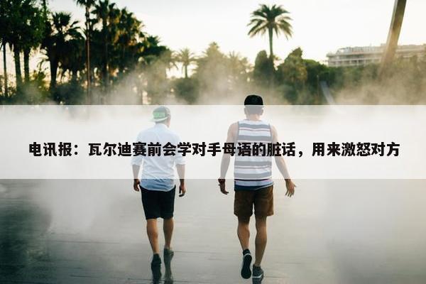 电讯报：瓦尔迪赛前会学对手母语的脏话，用来激怒对方