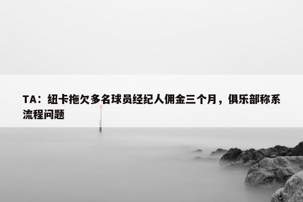 TA：纽卡拖欠多名球员经纪人佣金三个月，俱乐部称系流程问题