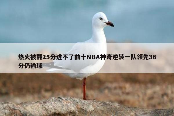 热火被翻25分进不了前十NBA神奇逆转一队领先36分仍输球