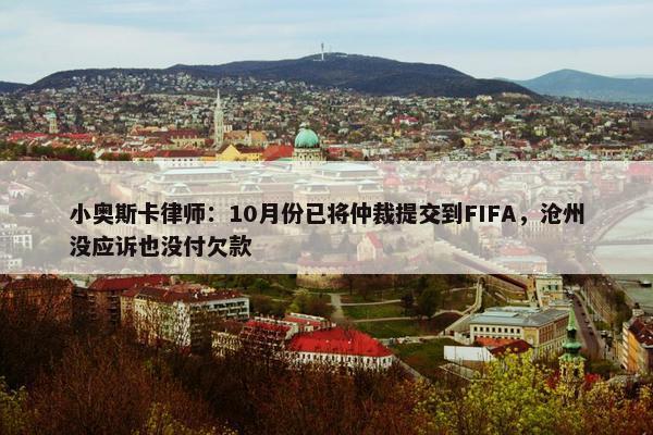 小奥斯卡律师：10月份已将仲裁提交到FIFA，沧州没应诉也没付欠款