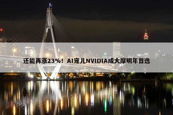 还能再涨23%！AI宠儿NVIDIA成大摩明年首选