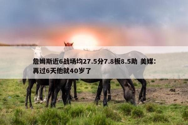 詹姆斯近6战场均27.5分7.8板8.5助 美媒：再过6天他就40岁了