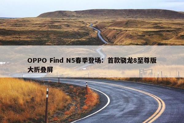 OPPO Find N5春季登场：首款骁龙8至尊版大折叠屏