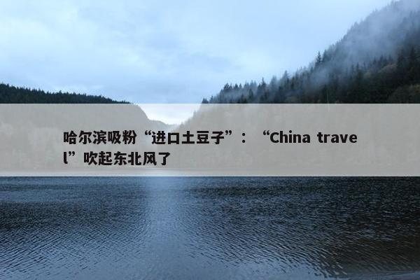 哈尔滨吸粉“进口土豆子”：“China travel”吹起东北风了