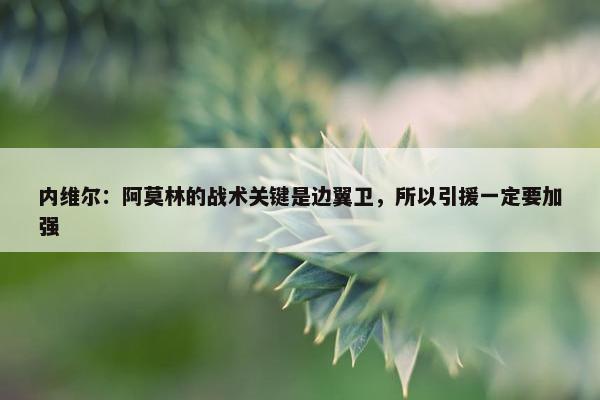 内维尔：阿莫林的战术关键是边翼卫，所以引援一定要加强