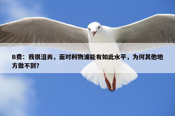 B费：我很沮丧，面对利物浦能有如此水平，为何其他地方做不到？