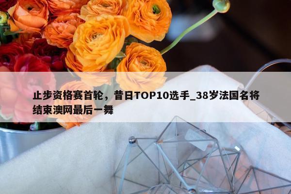 止步资格赛首轮，昔日TOP10选手_38岁法国名将结束澳网最后一舞