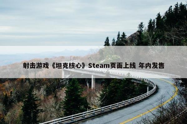 射击游戏《坦克核心》Steam页面上线 年内发售