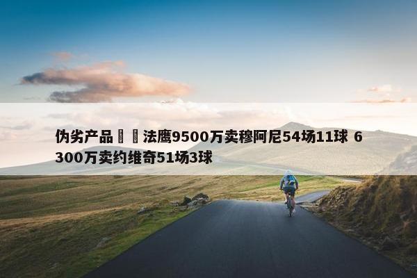 伪劣产品❌️法鹰9500万卖穆阿尼54场11球 6300万卖约维奇51场3球