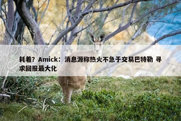 耗着？Amick：消息源称热火不急于交易巴特勒 寻求回报最大化