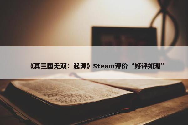 《真三国无双：起源》Steam评价“好评如潮”