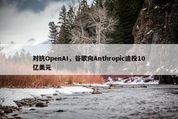 对抗OpenAI，谷歌向Anthropic追投10亿美元