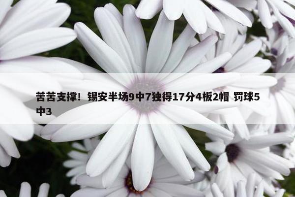 苦苦支撑！锡安半场9中7独得17分4板2帽 罚球5中3