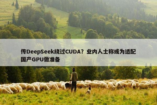 传DeepSeek绕过CUDA？业内人士称或为适配国产GPU做准备