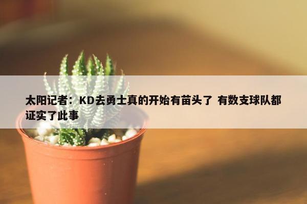 太阳记者：KD去勇士真的开始有苗头了 有数支球队都证实了此事