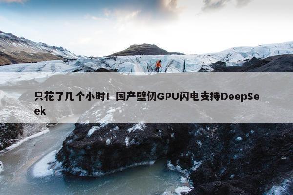 只花了几个小时！国产壁仞GPU闪电支持DeepSeek