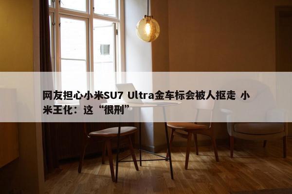 网友担心小米SU7 Ultra金车标会被人抠走 小米王化：这“很刑”