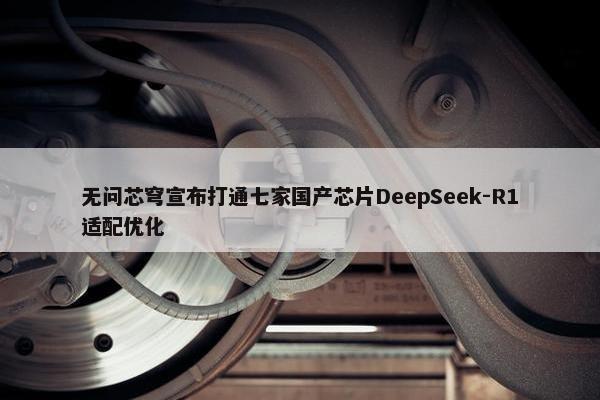 无问芯穹宣布打通七家国产芯片DeepSeek-R1适配优化