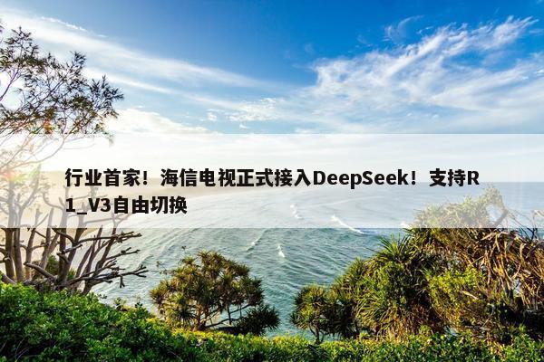 行业首家！海信电视正式接入DeepSeek！支持R1_V3自由切换