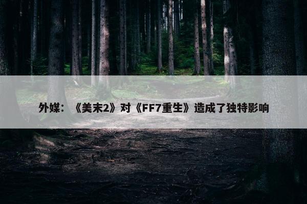 外媒：《美末2》对《FF7重生》造成了独特影响