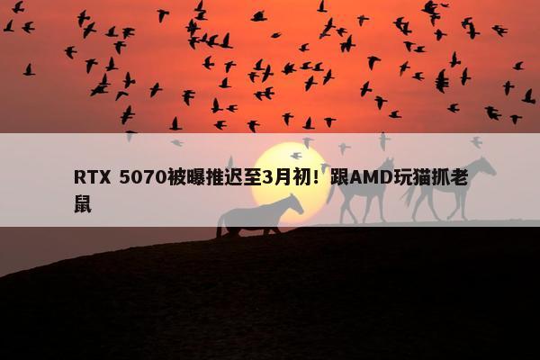 RTX 5070被曝推迟至3月初！跟AMD玩猫抓老鼠