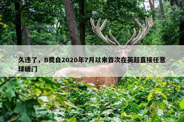 久违了，B费自2020年7月以来首次在英超直接任意球破门