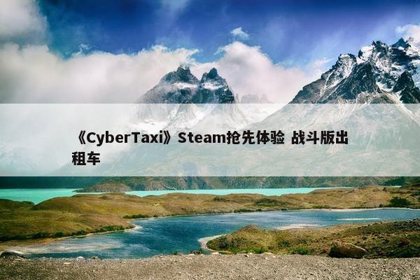 《CyberTaxi》Steam抢先体验 战斗版出租车