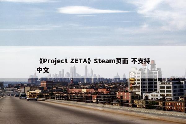 《Project ZETA》Steam页面 不支持中文