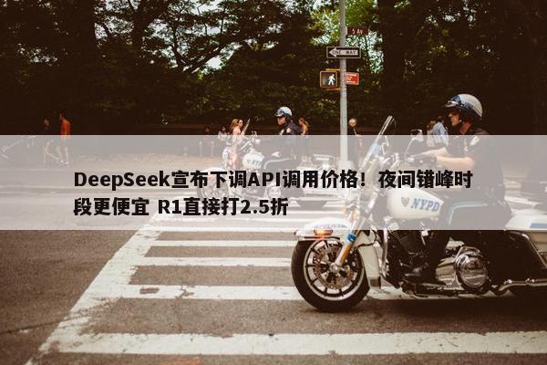 DeepSeek宣布下调API调用价格！夜间错峰时段更便宜 R1直接打2.5折