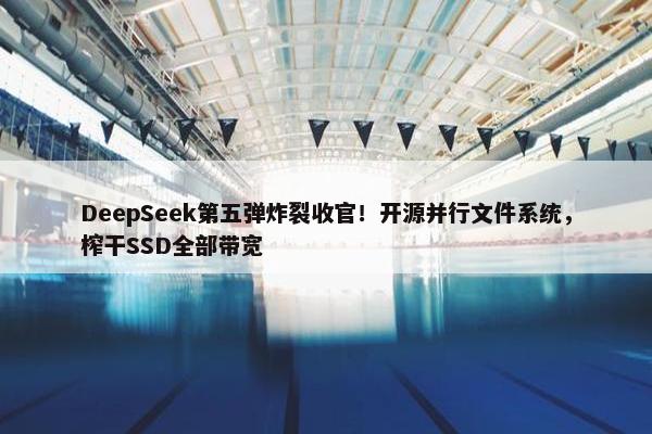 DeepSeek第五弹炸裂收官！开源并行文件系统，榨干SSD全部带宽