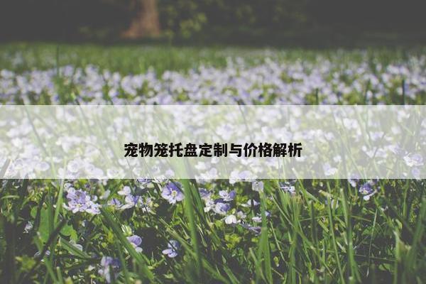 宠物笼托盘定制与价格解析