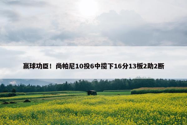 赢球功臣！尚帕尼10投6中揽下16分13板2助2断