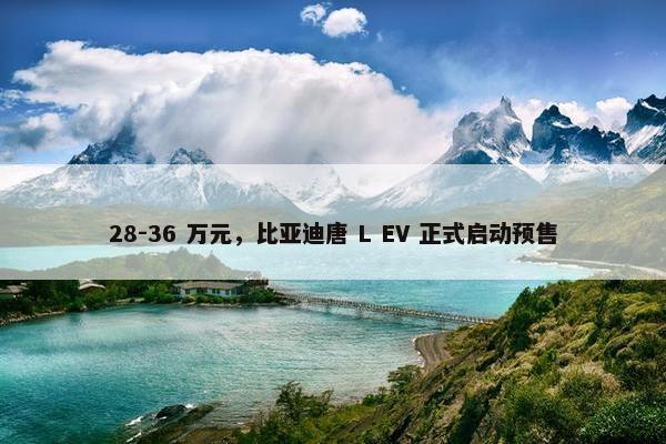 28-36 万元，比亚迪唐 L EV 正式启动预售